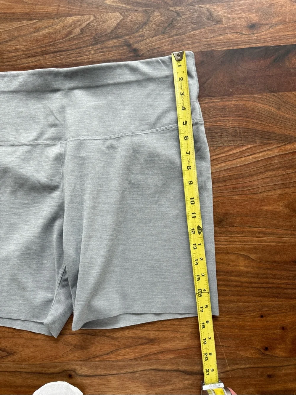 Nike Yoga Luxe Compression Biker Shorts 2XL XXL Women's High Rise Heather Grey